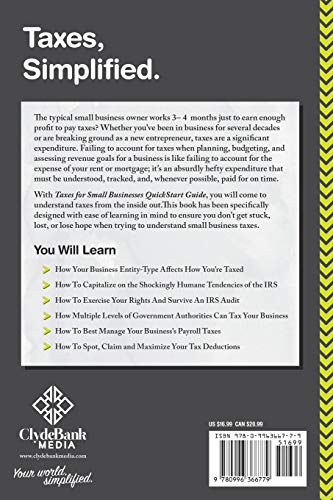 image for ClydeBank Media LLC Taxes: For Small Businesses QuickStart Guide - Und