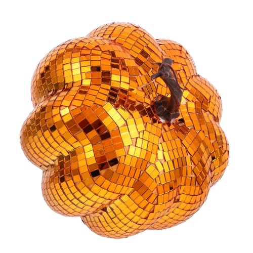 Citrouille miroir disco pour remplacer les décorations d'automne ternes et sans vie