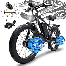 6000W Peak Dual Motor Electric Bike for Adult, 50MPH with 60V 25AH Battery, 26" Fat Tire Electric Bicycle for All Terrain, Full Suspension with Hydraulic Disc Brake, 21-Speed Long Range EBike