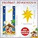Gueevin 150 Set Christmas Nativity Gift Treat Bags Nativity Scene Goodie Candy Bag Bulk Xmax Religious Candy Bag with Twist Ties Cards Party Favors for Winter Xmax Party Supplies