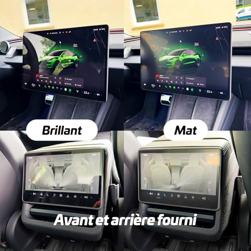 Verre de Protection Écran Central Sans Reflet : Fini les Rayures sur Tesla - 4