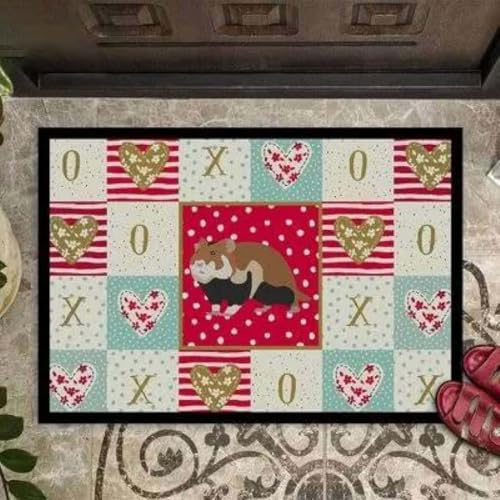 ���փ}�b�g ���[���b�p�̃n���X�^�[���F�B�ɑ���ʔ����v���[���g 50×80cm doormat European Hamster Love Funny Gift For Friend
