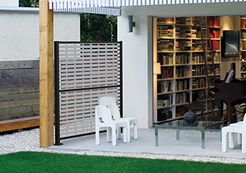 3'x6' Boardwalk Decorative Screen, Gray - Thumbnail 6