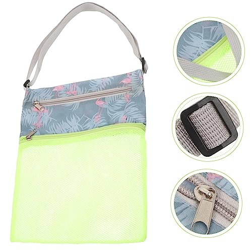 CALLARON Saco De Praia Sacos De Concha Do Mar Para Crianças Ao Ar Livre Saco De Praia De Malha Bolsa