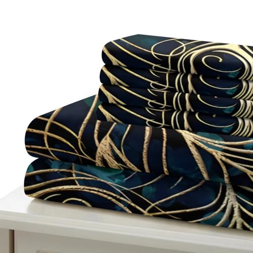 Parure de lit style japonais 260x220 de qualité supérieure avec impression 3D durable - 7