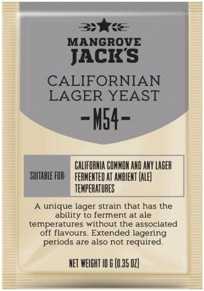 Mangrove Jack 5X Craft Series Yeast M54 Californian Lager (10g)