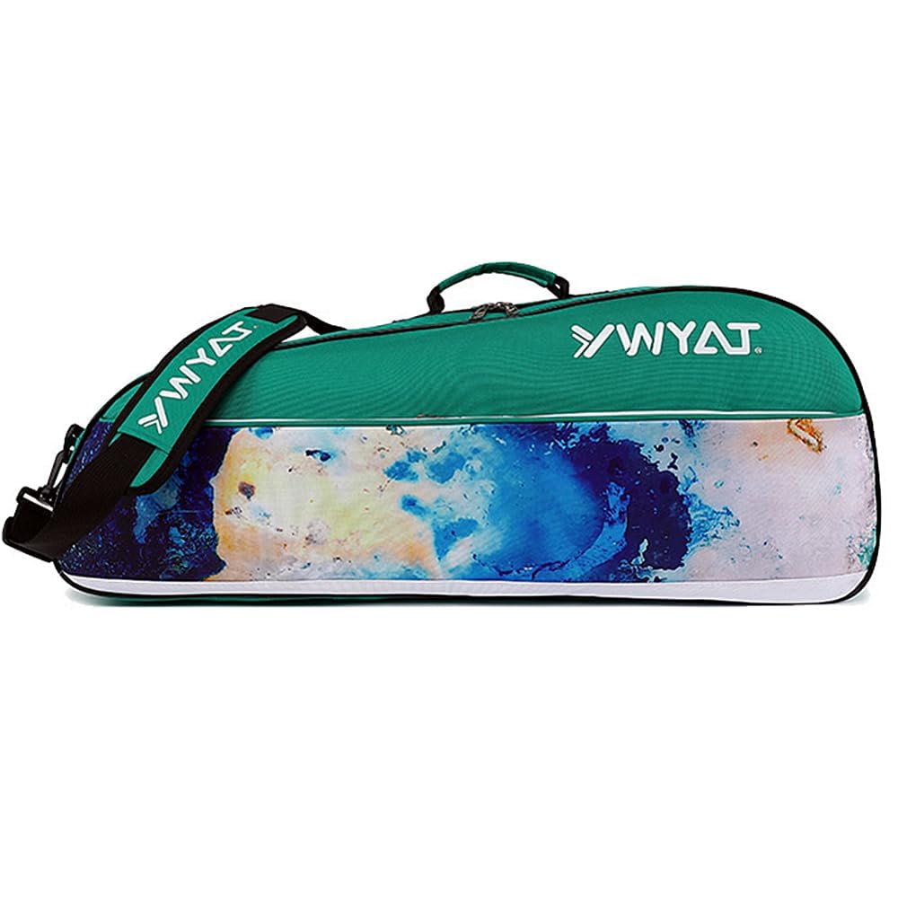 Sac de Badminton Tennis,Sac pour Raquette de Tennis,Sac de Badminton pour 3 Raquettes de Badminton,Toile,Imperméable à l'eau,Bandoulière Réglable et Détachable