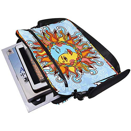 Maletín portátil 15 pulgadas bandolera ordenador 14 pulgadas diseño étnico luna 5