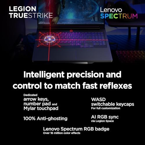 Lenovo Legion Pro 7i – Gaming Laptop - Intel® Core™ Ultra 9 275HX – 16" 2.5K WQXGA OLED Display – 240Hz Refresh Rate – GeForce RTX™ 5070 Ti GPU – 32 GB Memory – 1 TB Storage – 3-Month PC GamePass — view 11