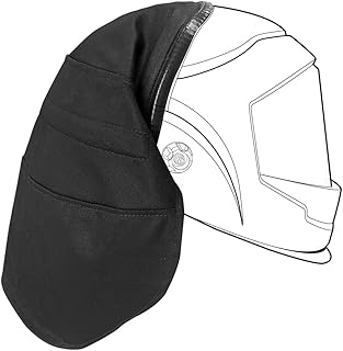 Para soldador de algodão, seguro, anti-queimaduras, proteção total para o pescoço, cobertura estendida para a cabeça com selo de ajuste à pressão