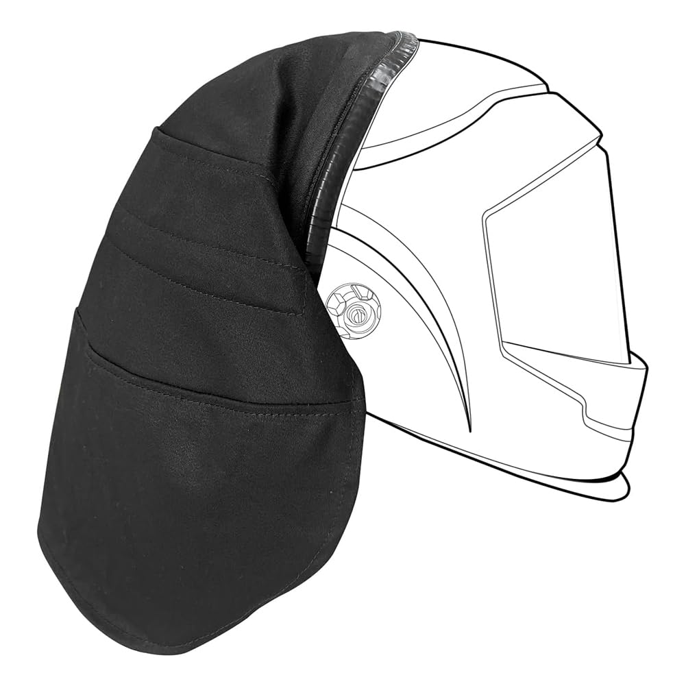 para de Soldador de Algodón, Segura, Anti-Quemaduras, Protección Total para el Cuello, Cubierta Extendida para la Cabeza con Sello de Ajuste A Presión