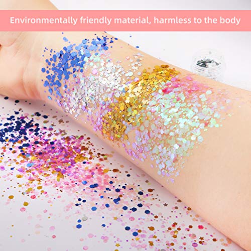 Chefic Chunky Make-upnagels, 12 stuks, met 2 penselen (12 x 10 ml) - Image 7