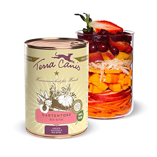 Terra Canis Red Detox - Gartentopf, 400g I Premium Hunde-Nahrungsergänzung in 100% Lebensmittelqualität Aller Rohstoffe