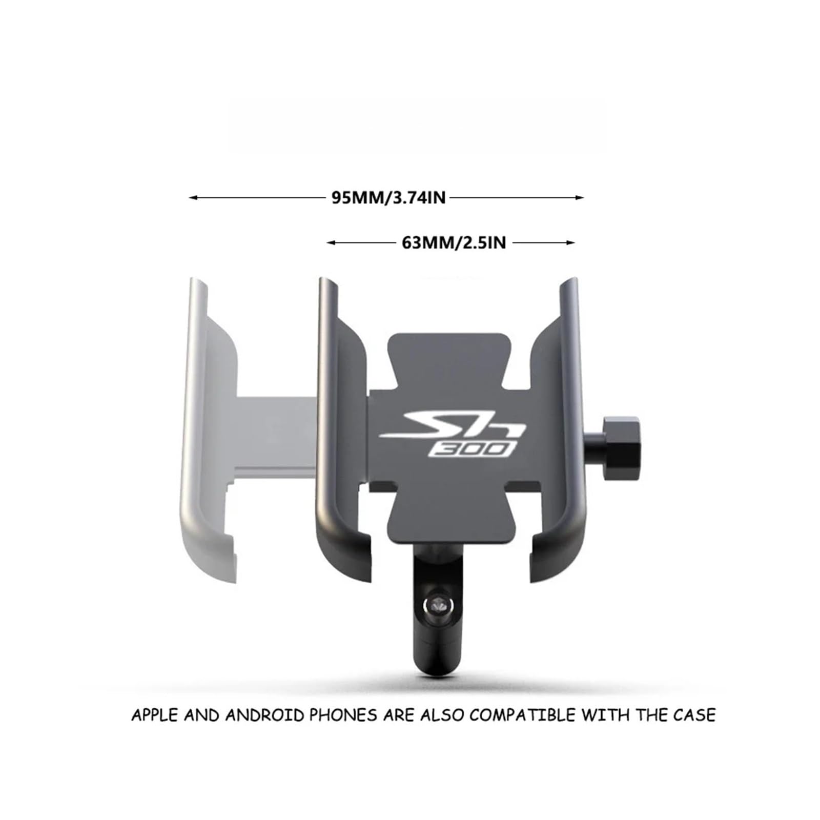 Porta Cellulare Moto Per SH300 SH 300 SH300I 300I I Supporto Per Cellulare Da Moto Navigatore GPS Per Manubrio Con Specchio Accessori(Aa-2)