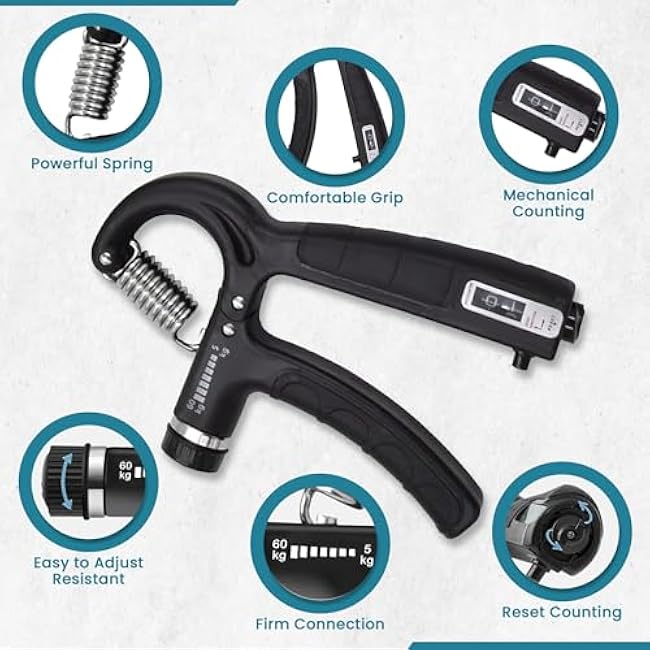 GainsGrove Grip Strengthener Forearm - Ultimate Hand Gripper & Forearm Strengthener for Strength Training, Workout Equipment, Hand Therapy, and Gym Accessories for Men & Women