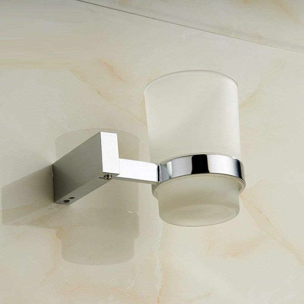 GZZ European-Style Badezimmer Einfache Versilberte Kupfer Halterung, Home Hotel Badezimmer Badezimmer Zahnputzbecher Halter