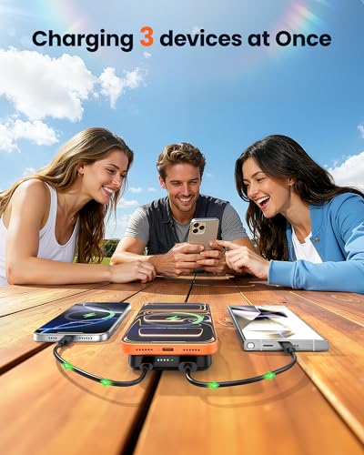 Power Bank 12000mAh for MagSafe, QC4.0 22.5W PD20W USB C Output Fast Charging, Magnetic Portable Charger Secure Wireless for iPhone 17/16/15/14 Series, AirPods, and More - Image 6