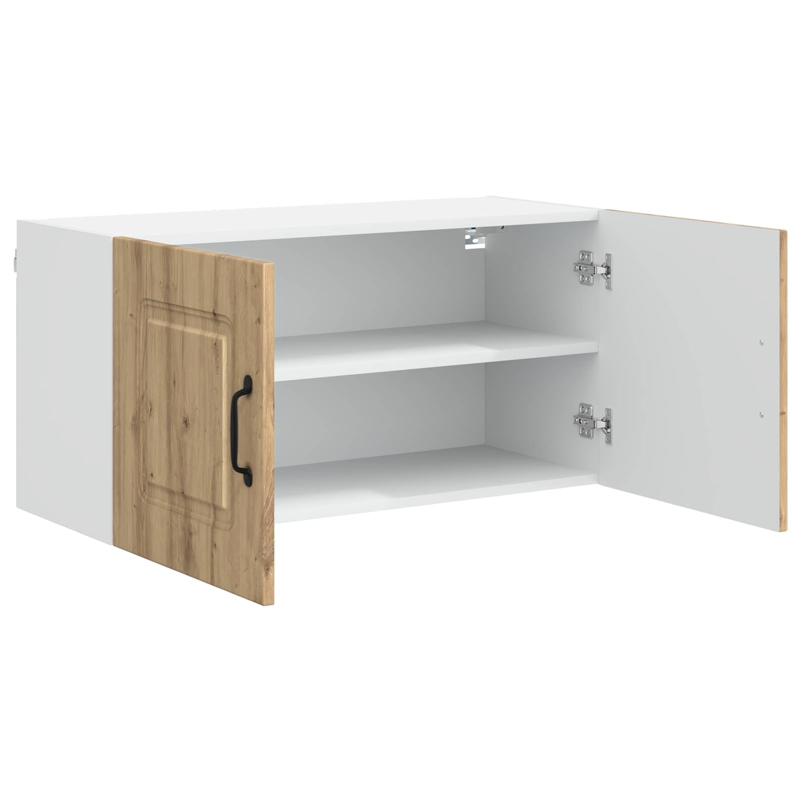 Kalmar Küchenschrank Artisan-Eiche, 80x31x40 cm, Holzwerkstoff, Hängeschrank mit reichlich Stauraum für Kochutensilien
