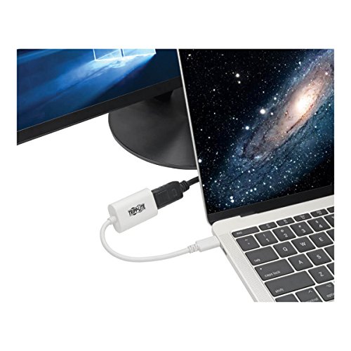 Adaptateur USB-C vers DisplayPort 4K compatible Thunderbolt 3 câble blanc - 2