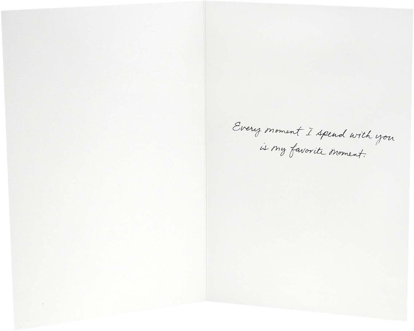 Hallmark Signature Love Card, Time Flies (Romantic Anniversary Card, Birthday Card, Mothers Day Card), Pack of 1 - Image 3