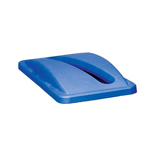 Miniatura 2 de Rubbermaid Productos comerciales Blue Recicle la tapa de reciclaje de papel del bote de basura, para el uso con los contenedores de reciclaje Slim