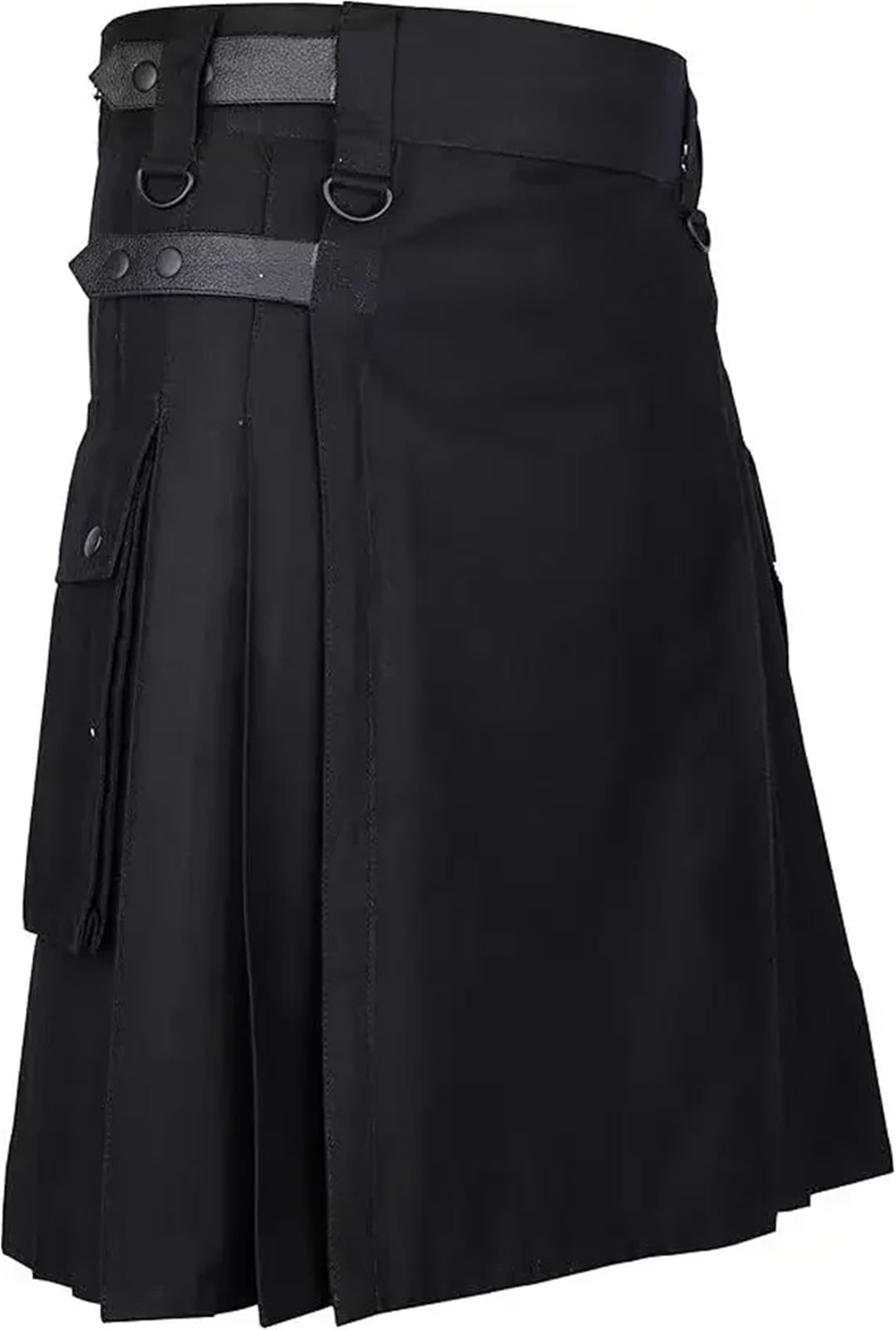 Kilt homme cool avec poches cargo et ceinture en métal pour un ajustement parfait