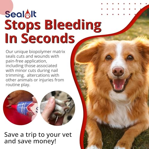 Seal It® Wound Gel for Pets | US-Made Dog Wound Care Gel to Stop Bleeding in Seconds & Seals Open Minor Wounds, Cuts & Scrapes from Canine Paw Wounds to Fencing Cuts | Safe for All Animals (15ml) Seal It® Wound Gel for Pets | US-Made Dog Wound Care Gel to Stop Bleeding in Seconds & Seals Open Minor Wounds, Cuts & Scrapes from Canine Paw Wounds to Fencing Cuts | Safe for All Animals (15ml)