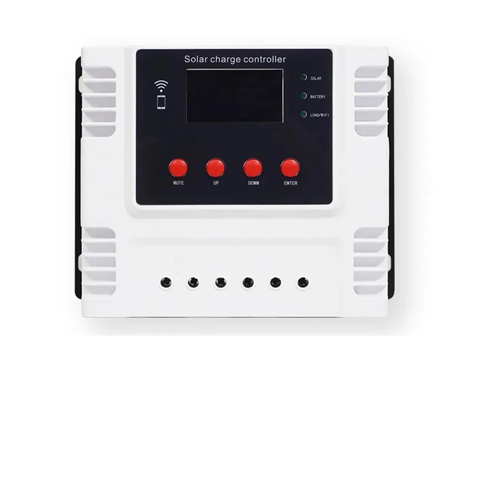Regolatore di Carica Pannello Solare, Regolatore di Carica Solare Intelligente Controllo App 100VDC for 12V/24V/48V 10A 20A 30A 40A 50A 60A(40A)