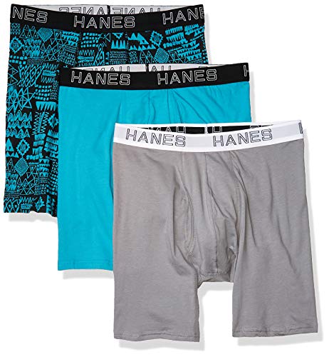 Hanes Men's Comfort Flex Fit Odor Control Boxer Briefs (3 Pack)