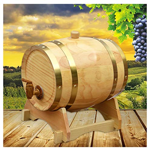 HWhome Barril De Vino De Licor De Cerveza Barril de Roble, 1.5L...