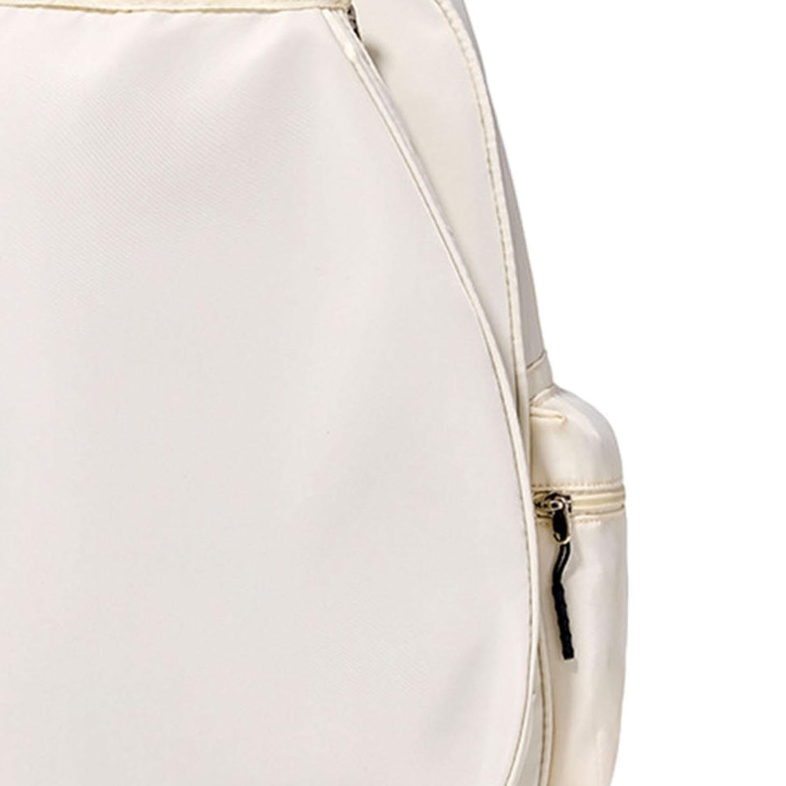 kowaku Tennis Backpack Badminton Bag Lightweight Stylish Multipurpose Adjustable Strap Waterproof Outdoor Sport Bag Daypack, White