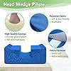 AOSSA Neck Stabilizer Pillow for Sleeping Upright, Head Cradle Pillow, After Surgery Positioning Pillows for Adults Elderly, Bedridden Neck Support Wedge for Bed, Head Positioner, Face Up Pillow