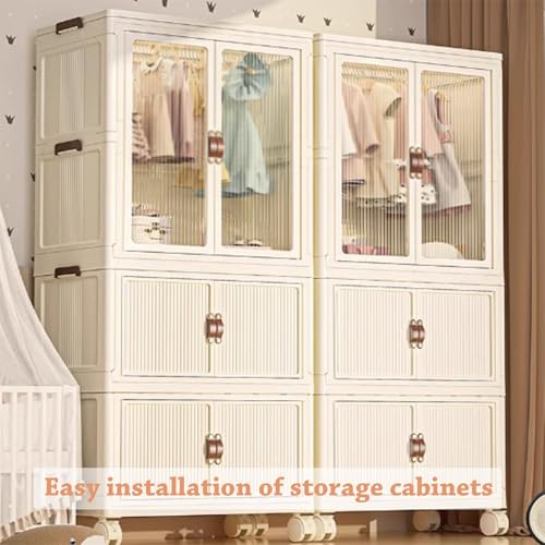 Bacs pliables en plastique avec couvercles pour le rangement des vêtements - 4