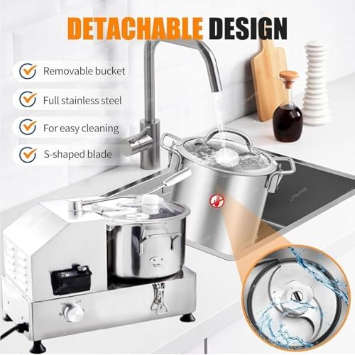 Electric Meat Grinder & Food Processor - 2000 RPM Adjustable Speed, Ideal for Restaurants, Canteens & Food Prep, Heavy Duty, Efficient Meat Grinding & Chopping