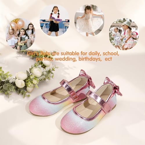 Image of PANDANINJIA Toddler Dress Shoes Flower Girls Ballet Flats