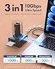 Estación de acoplamiento GRAUGEAR M2 3 en 1 con lector de tarjetas CFexpress + para SSD M.2 de todas las longitudes 2230 2242 2260 2280 22100, USB 3.2 Gen2 10Gbps con enfriamiento activo con ventilador 8