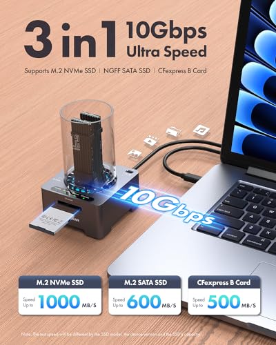 Lecteur de carte CFexpress Type B et dock SSD M.2 pour libérer de l'espace - 4