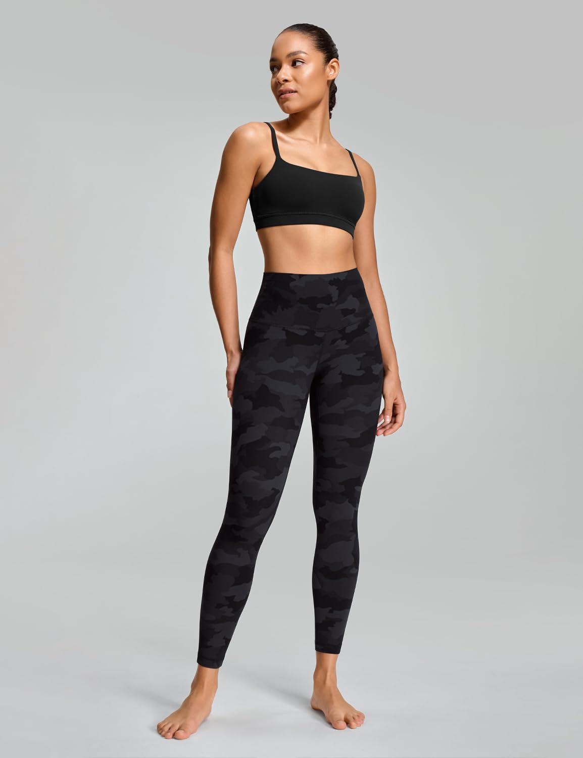 HeyNuts Women's Yoga Pro Leggings 25'' Buttery Soft High Waisted 7/8 Lounge Yoga Pants - Image 3