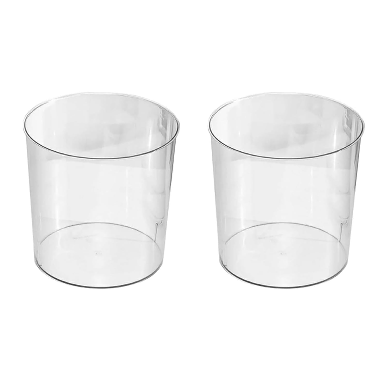 Botes de Basura 2 Piezas de Cubo de Basura Transparente, Reciclaje de Basura for latas de Cocina, hogar, baño, pequeño contenedor práctico, Cesta de Papel Aire Libre y hogar