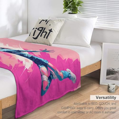 Couverture canapé volley-ball en flannel douce 140x180cm