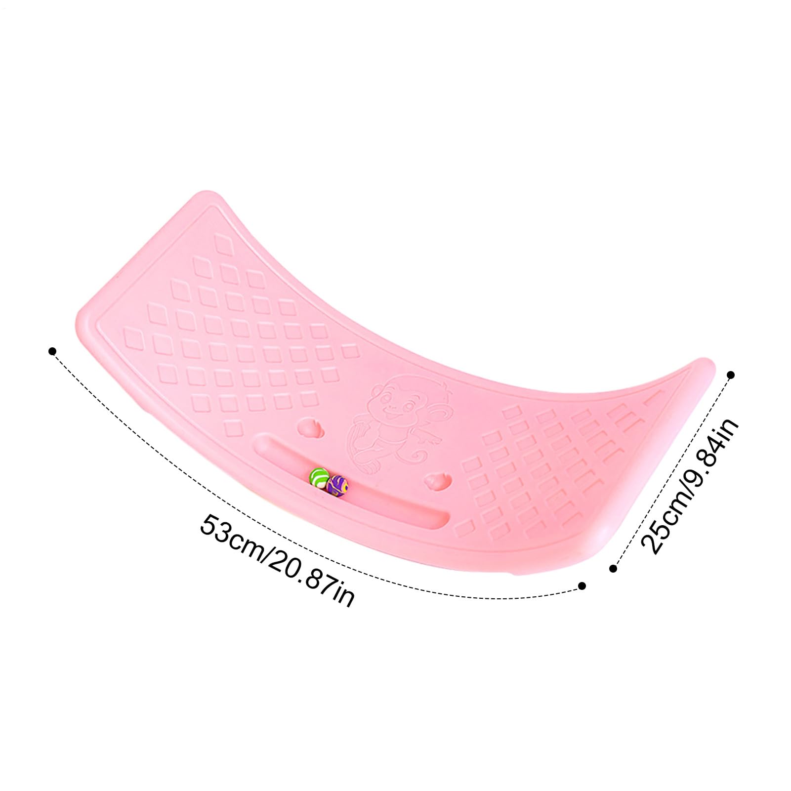 Deska balansowa dla dzieci, trening oscylacyjny, deska treningowa 20,87 x 9,84 cala z funkcją oscylacji, Indoor Fitness Indoor Indoor Accessories