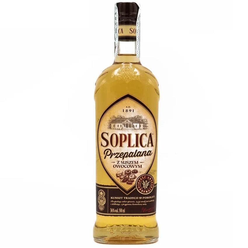 LICOR DE SOJA CON FRUTOS SECOS Y CARAMELO PRZEPALANA Z SUSZEM OWOCOWYM 50 CL
