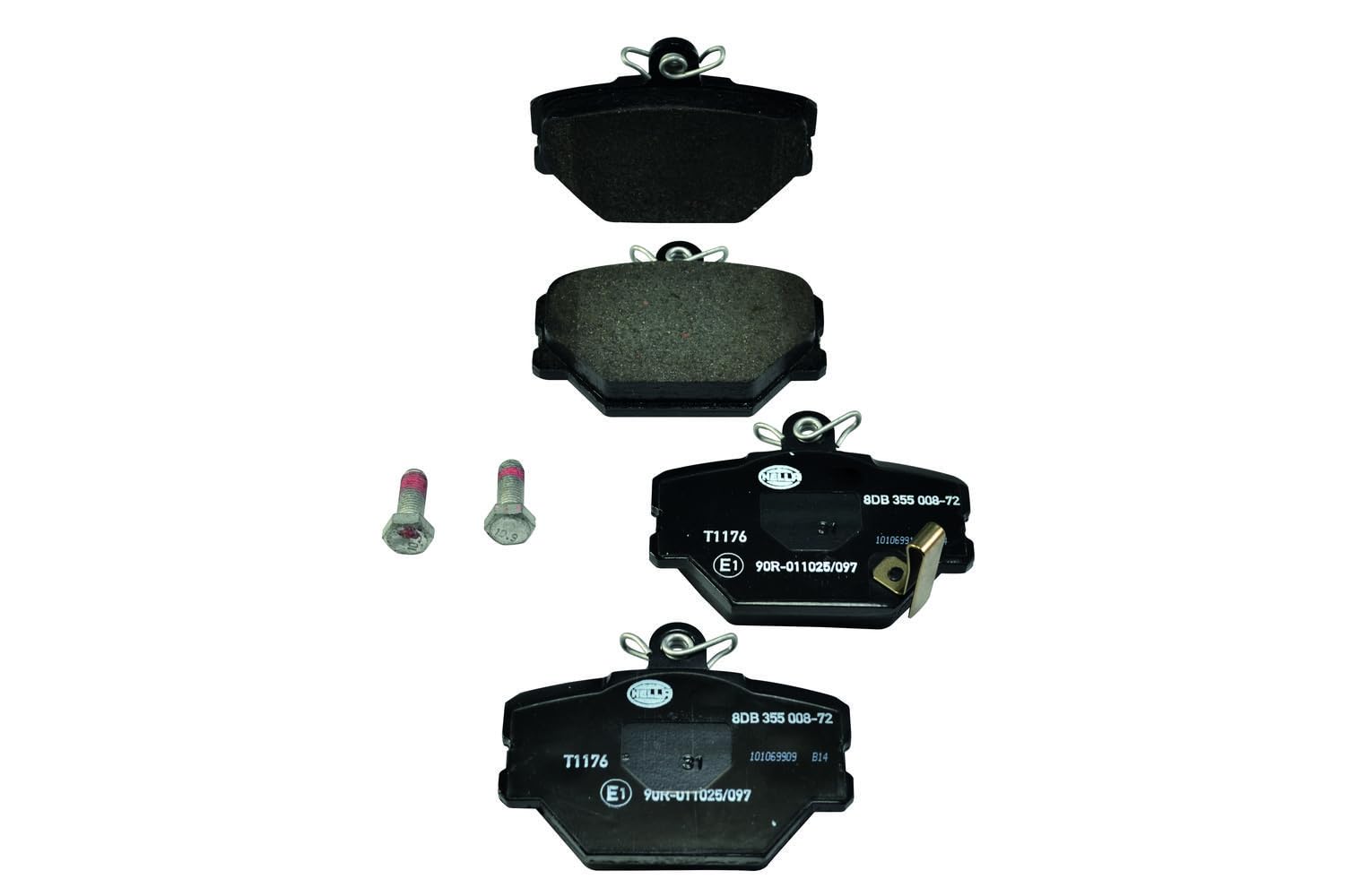 Brake Pad Set HELLA 8DB 355 008-721 Fits Smart Cabrio City-Coupe Crossblade