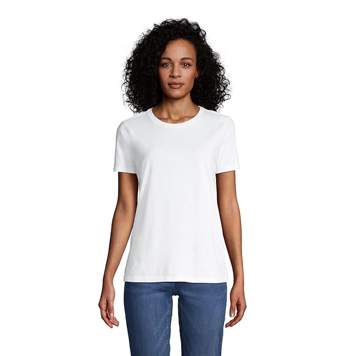 Lands end crew neck t shirts Clearance