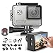Produktbild GoXtreme Vision+ 4K Ultra HD Action Cam, 4K@30fps, 5cm (2,0 Zoll) Touchscreen, 170° Weitwinkel, wasserfest bis 30m, 12MP Sensor, Silber