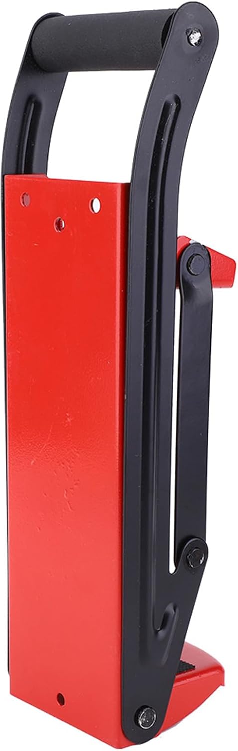 Dioche 2 Litre Pl500ml Red Steel EasyGrip Can Crusher, Plastic Bottle Recycling Tool, Fits 16oz and 12oz Cans, Enables Fast and Easy Recycling