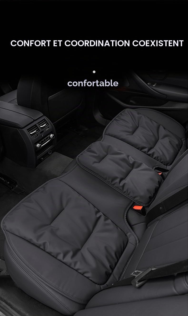 ontto Coussin de siège de Voiture antidérapant pour BMW Série 1, 2, 3, 4, X1, X2, X3, X5, X7, IX1, IX40, F10, F20, F30, G20, G30 G30 GT - Noir