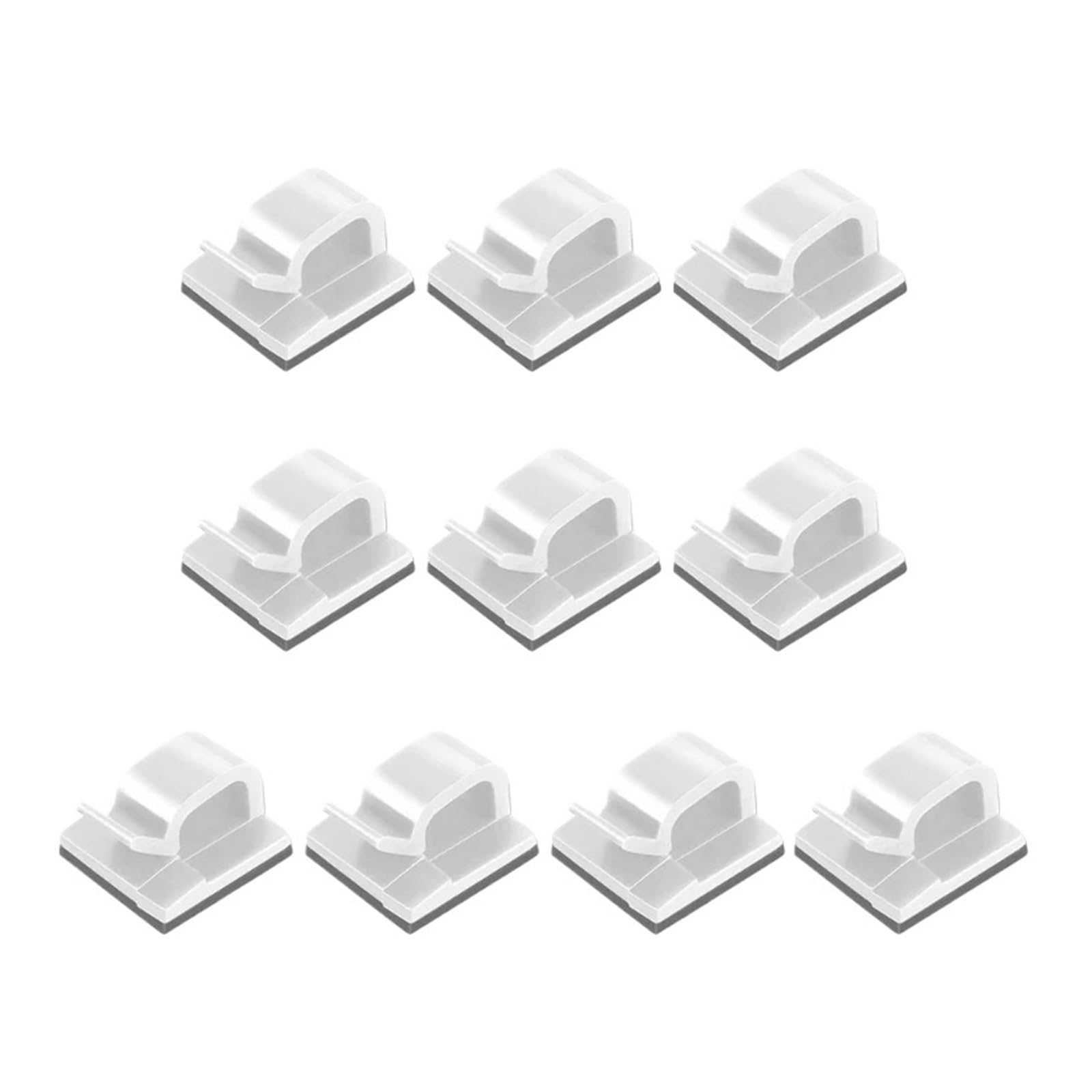 Dpnentv White-30Pcs Self Adhesive Cable Clips Wire Organizer For Office Wall Cord Holder