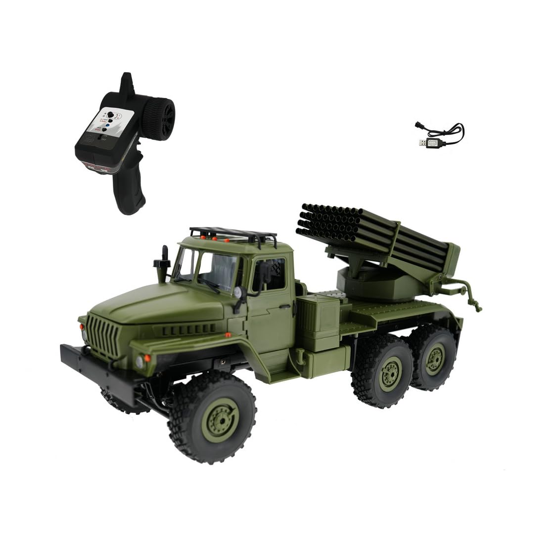 Amazon.co.jp: RCミリタリートラック、1/16スケール 4WD 6x6 BM-21