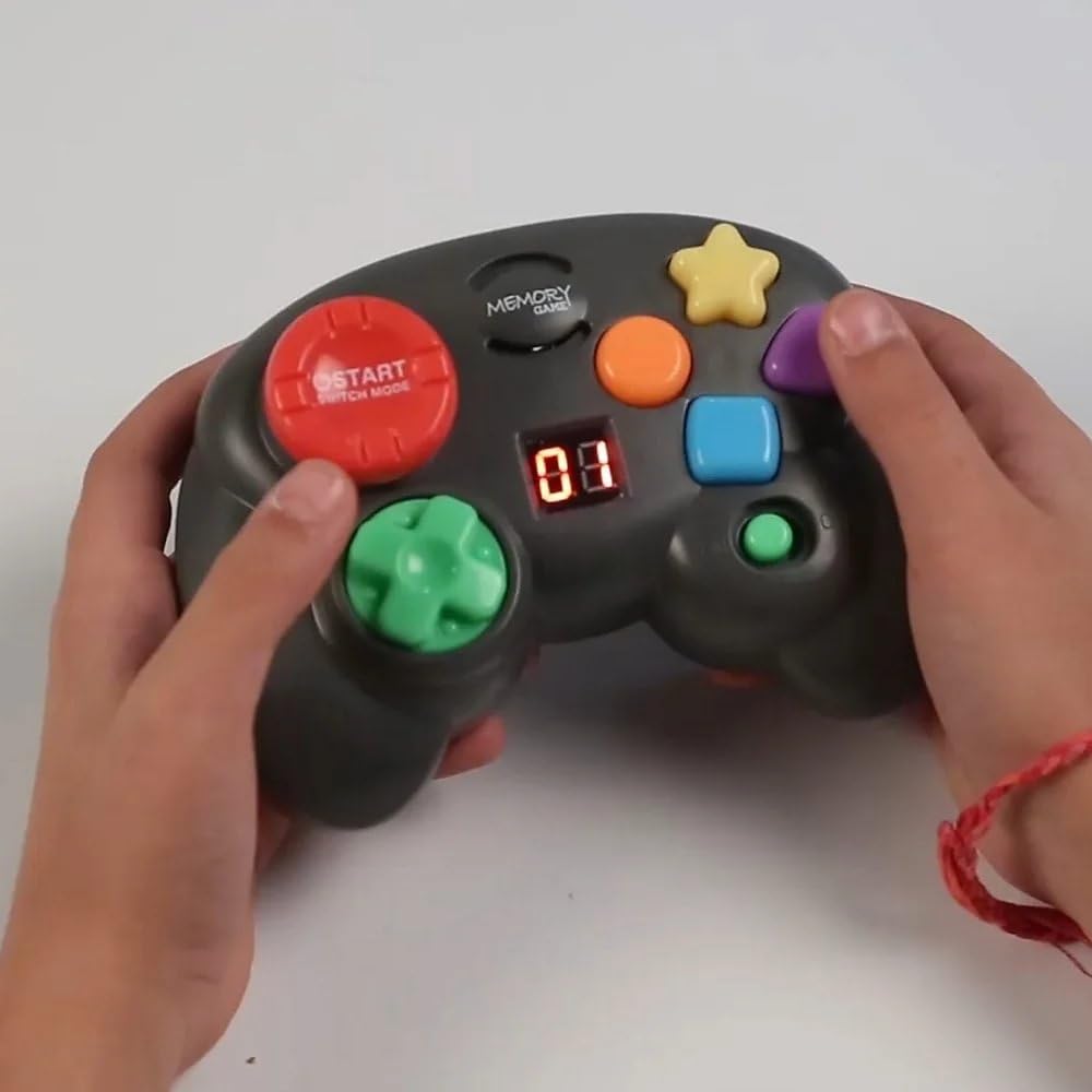 Fun Express Gioco di memoria elettronico in plastica a forma di controller, 12,7 cm (confezione da 6), perfetto per centri di riscatto, premi e acquisti d'impulso